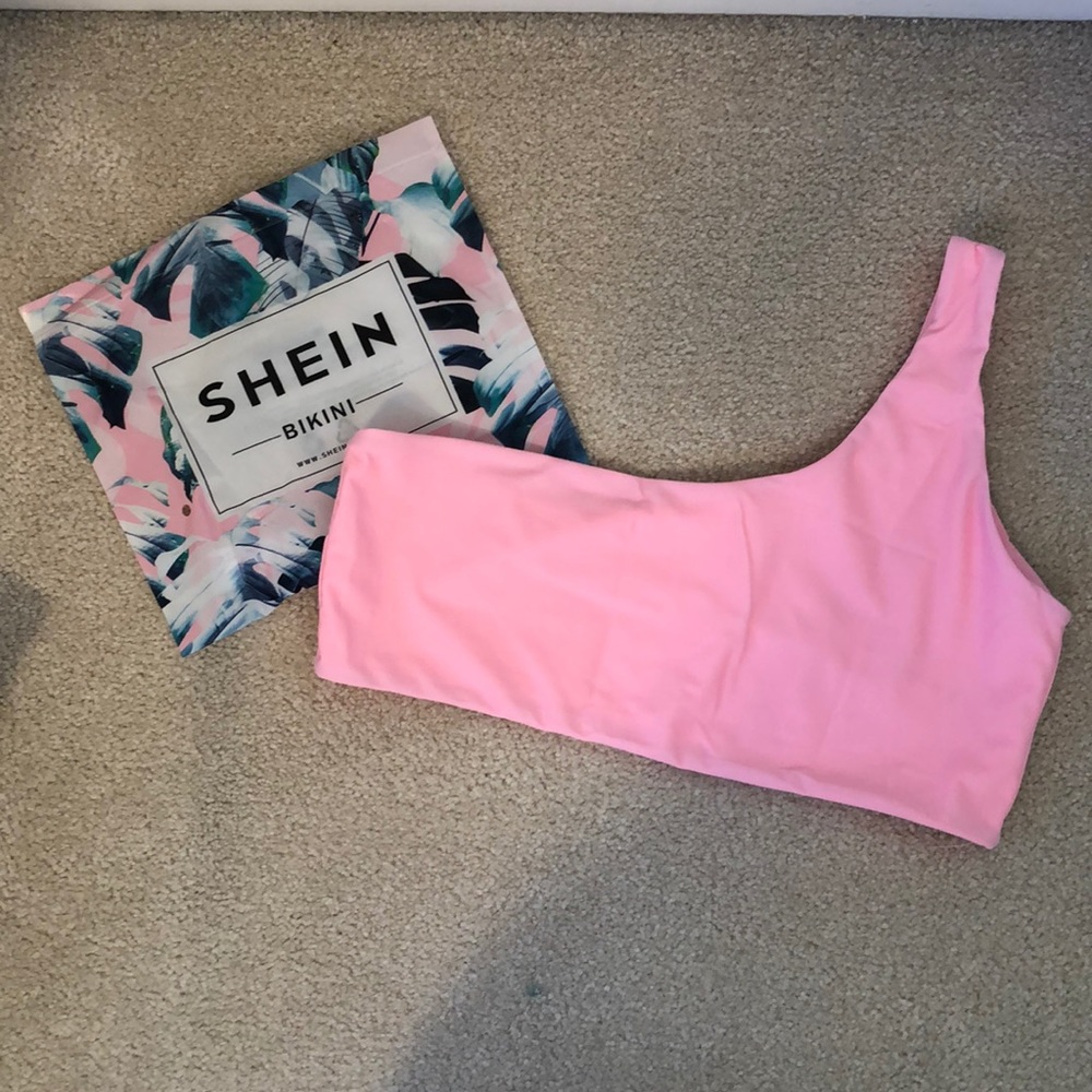 SHEIN one shoulder bikini top